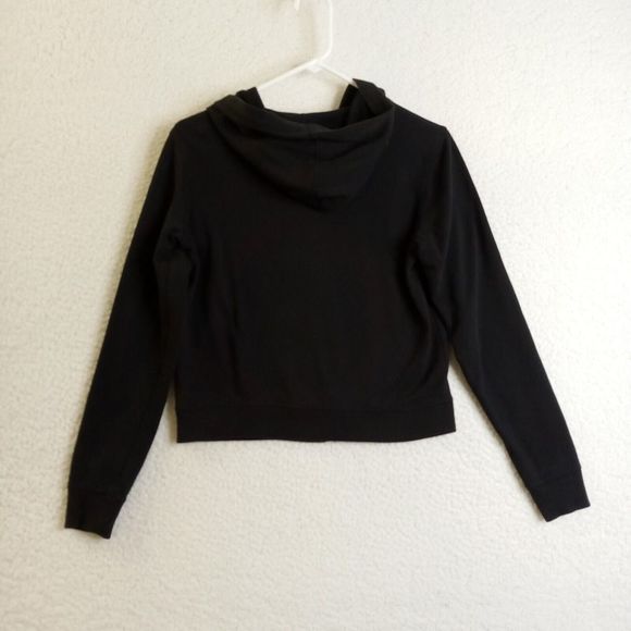 Danskin Now Hoodie Girls 14-16 Extra Large XL Full Zip Black Cotton/Poly - Picture 6 of 10